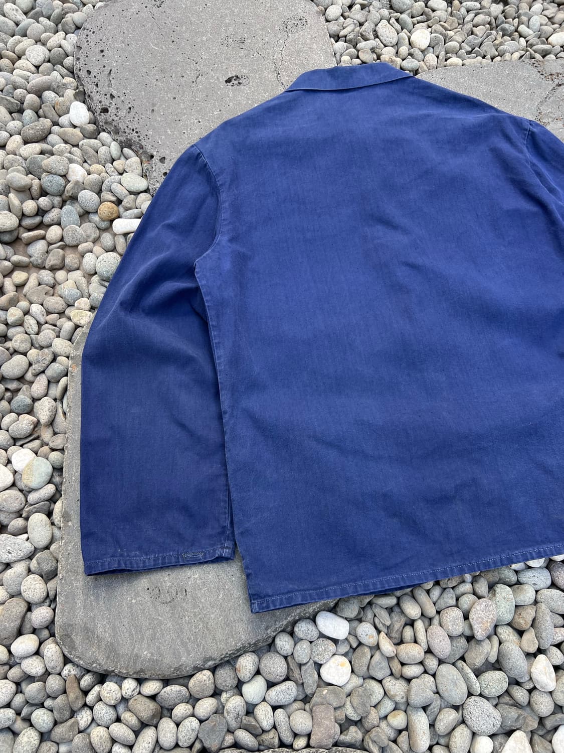 BLUE WASHING OLD HBT 헤링본트윌코튼 프렌치워크자켓 상품이미지8