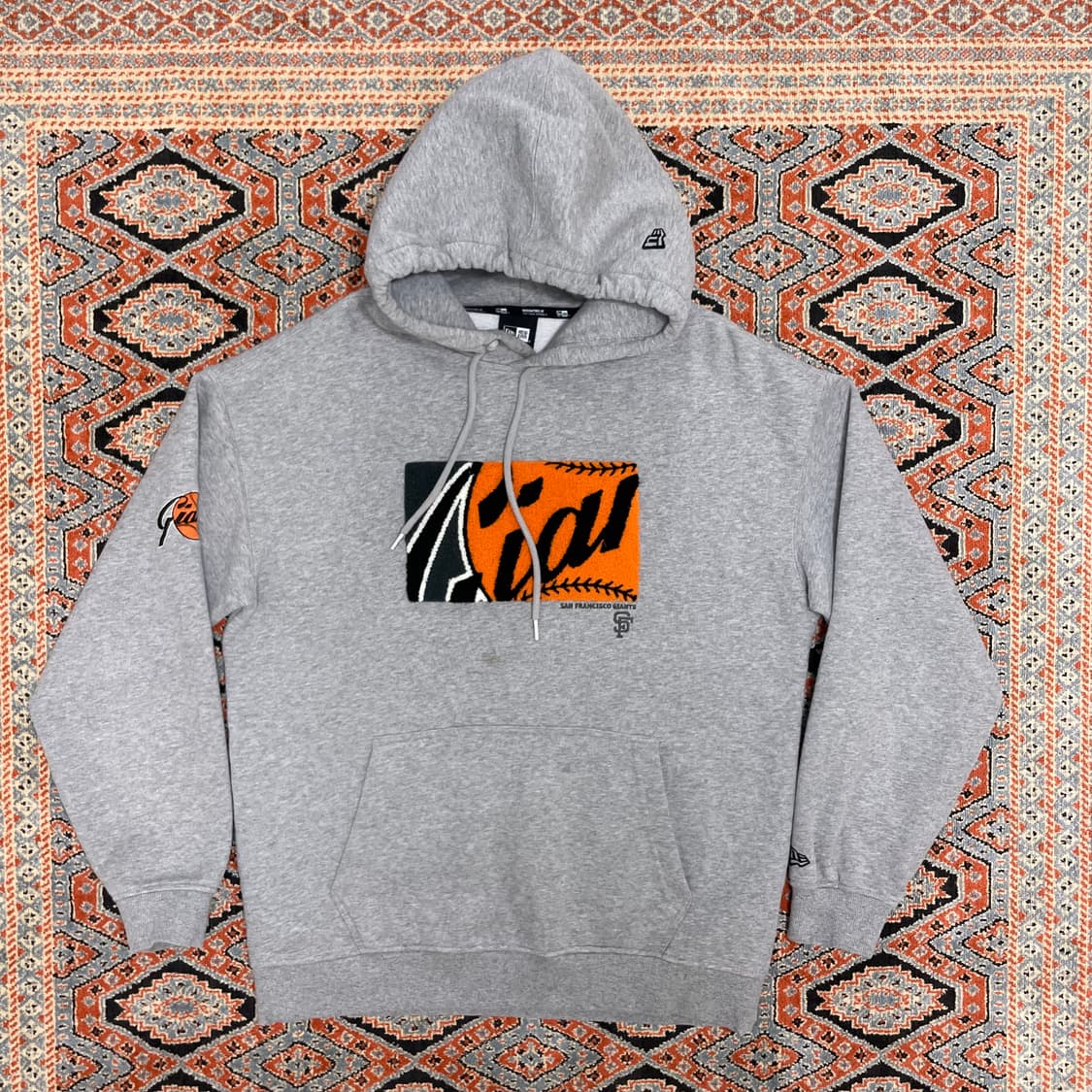 뉴에라 자이언츠 그레이 기모 후드티 남성100 상품이미지1