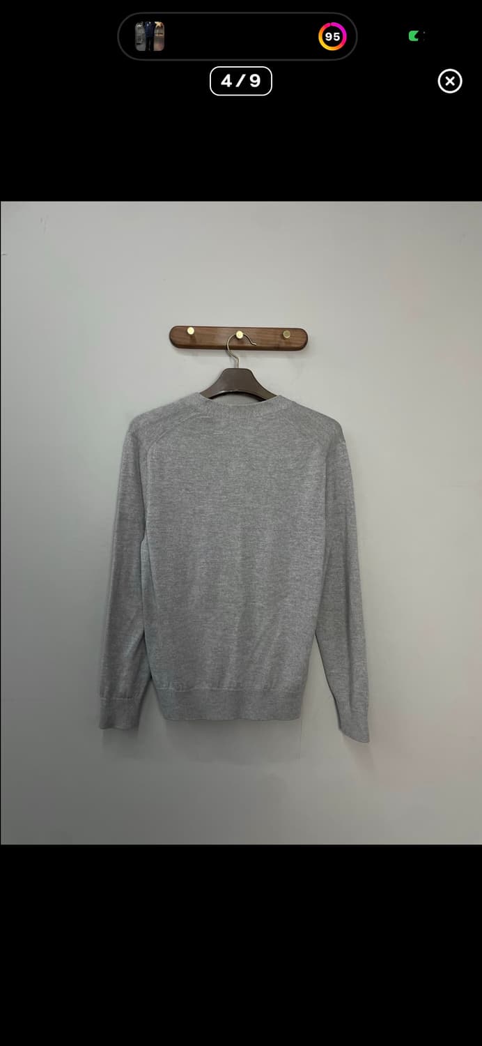 메종키츠네 폭스패치 그레이 가디건 A3590 상품이미지4