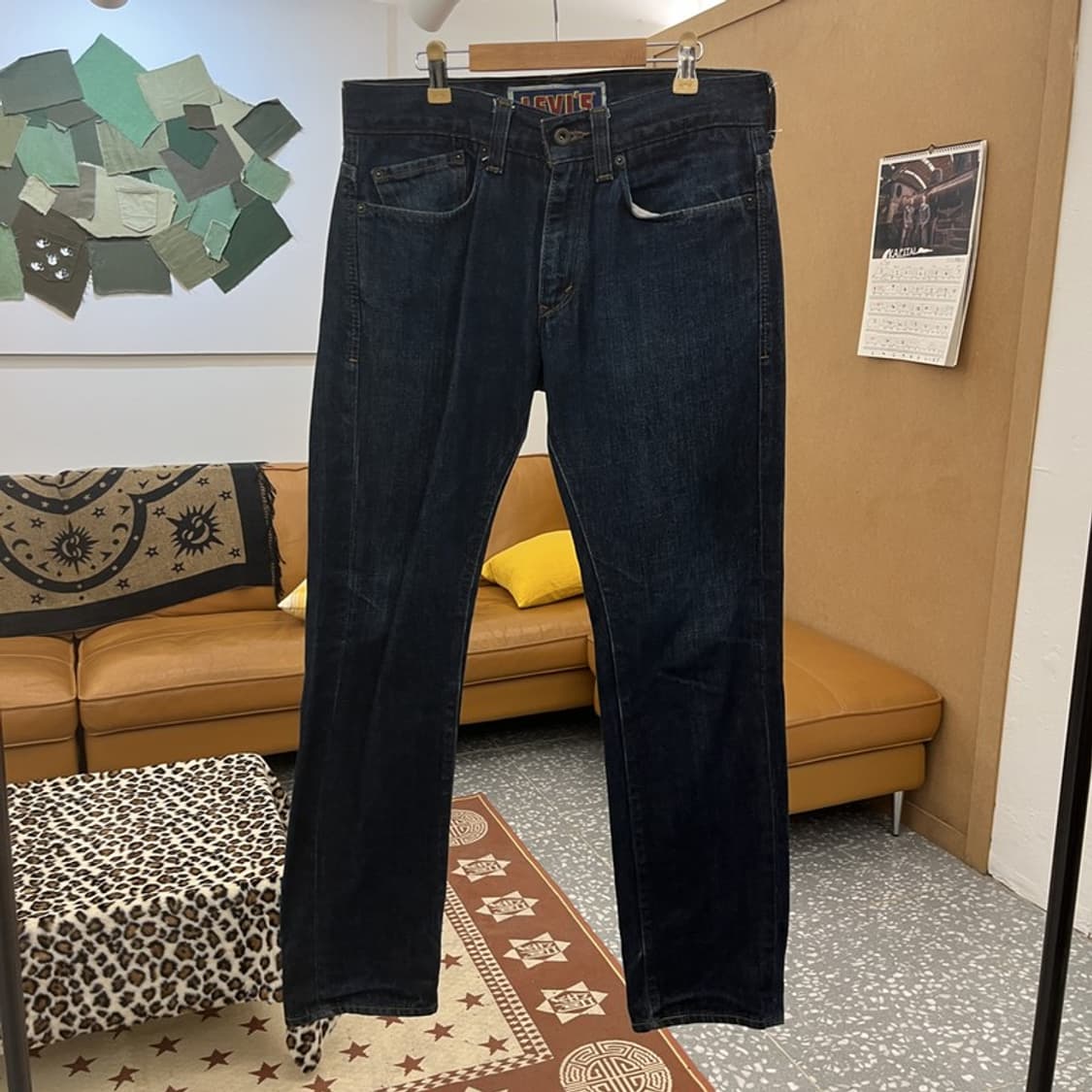 리바이스 511 빈티지 레트로 진청 데님팬츠 33인치 C09762 상품이미지3