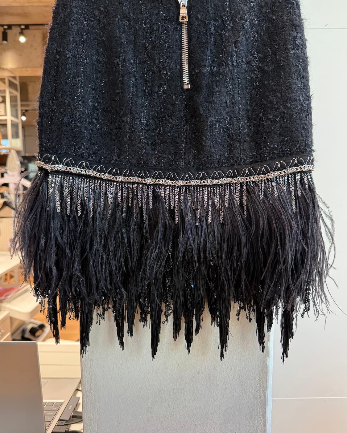 발망 블랙 트위드 미니스커트  상품이미지7