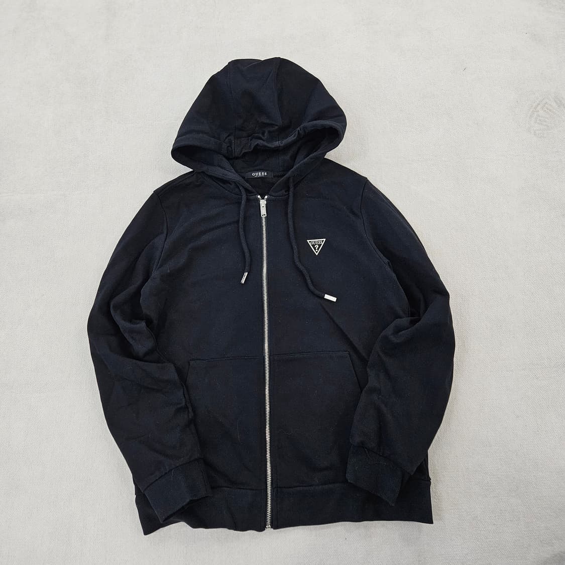 [M] GUESS 게스 블랙 후드 집업 0115YH1 상품이미지2