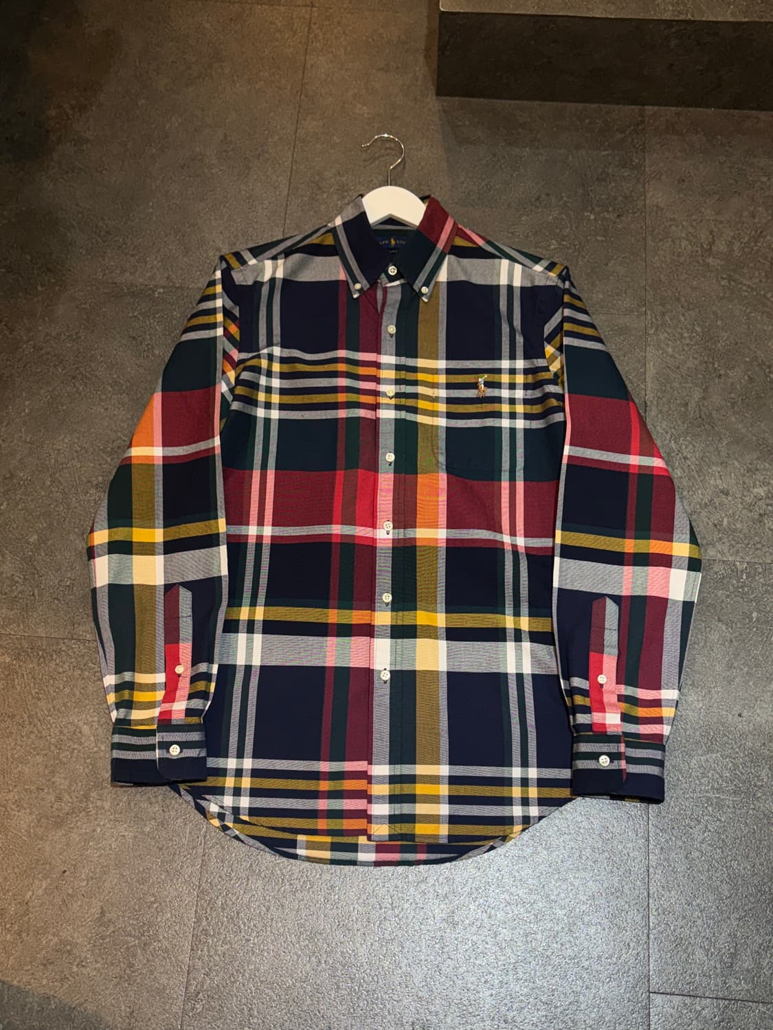 폴로 랄프로렌 옥스포드 체크 셔츠 남방 S 상품이미지2