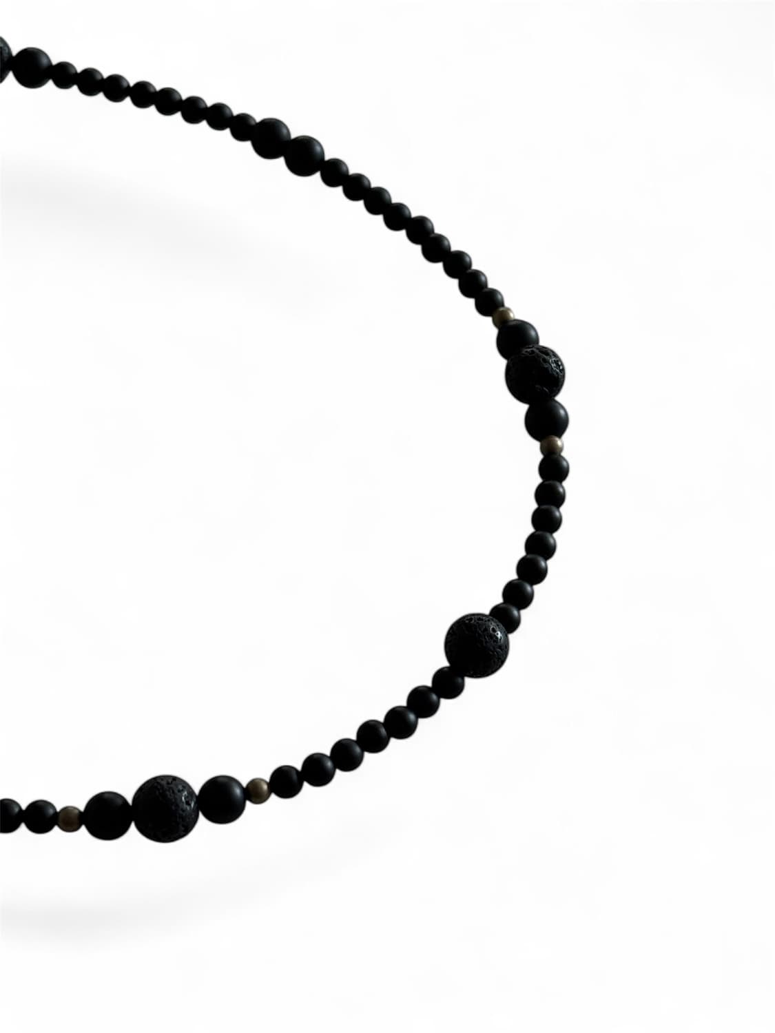블랙 오닉스 심플라인 원석 목걸이 상품이미지4