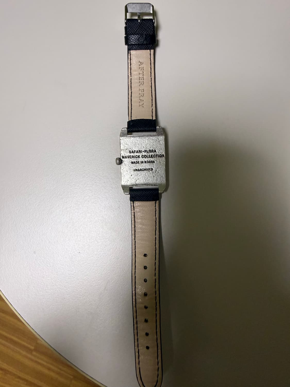 애프터프레이 스퀘어 와치 레더 브레이슬렛 블랙 상품이미지3