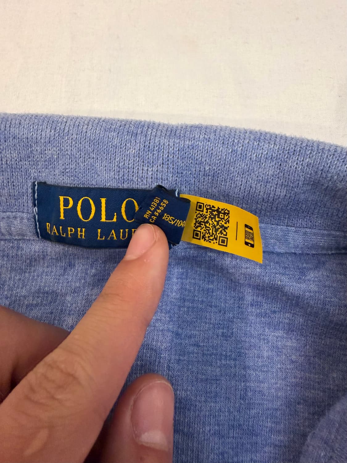 폴로 랄프로렌 신형 스카이블루 반집업 니트 상품이미지4