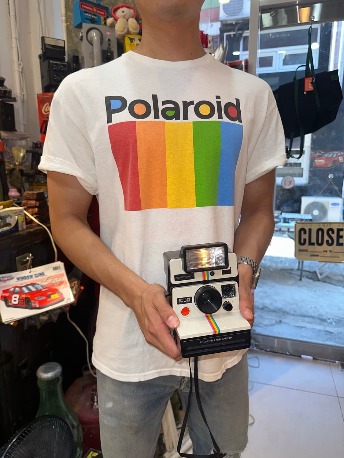 00’s Delta Polaroid logo print cotton T 상품이미지1