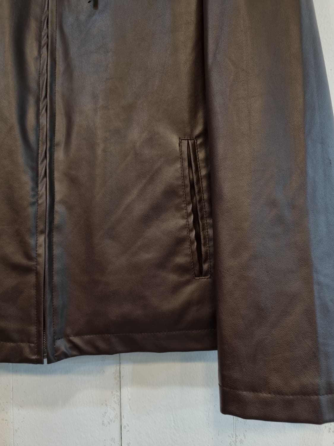 폴든 클래식 케미컬 가죽 자켓 XL 실측100 상품이미지5