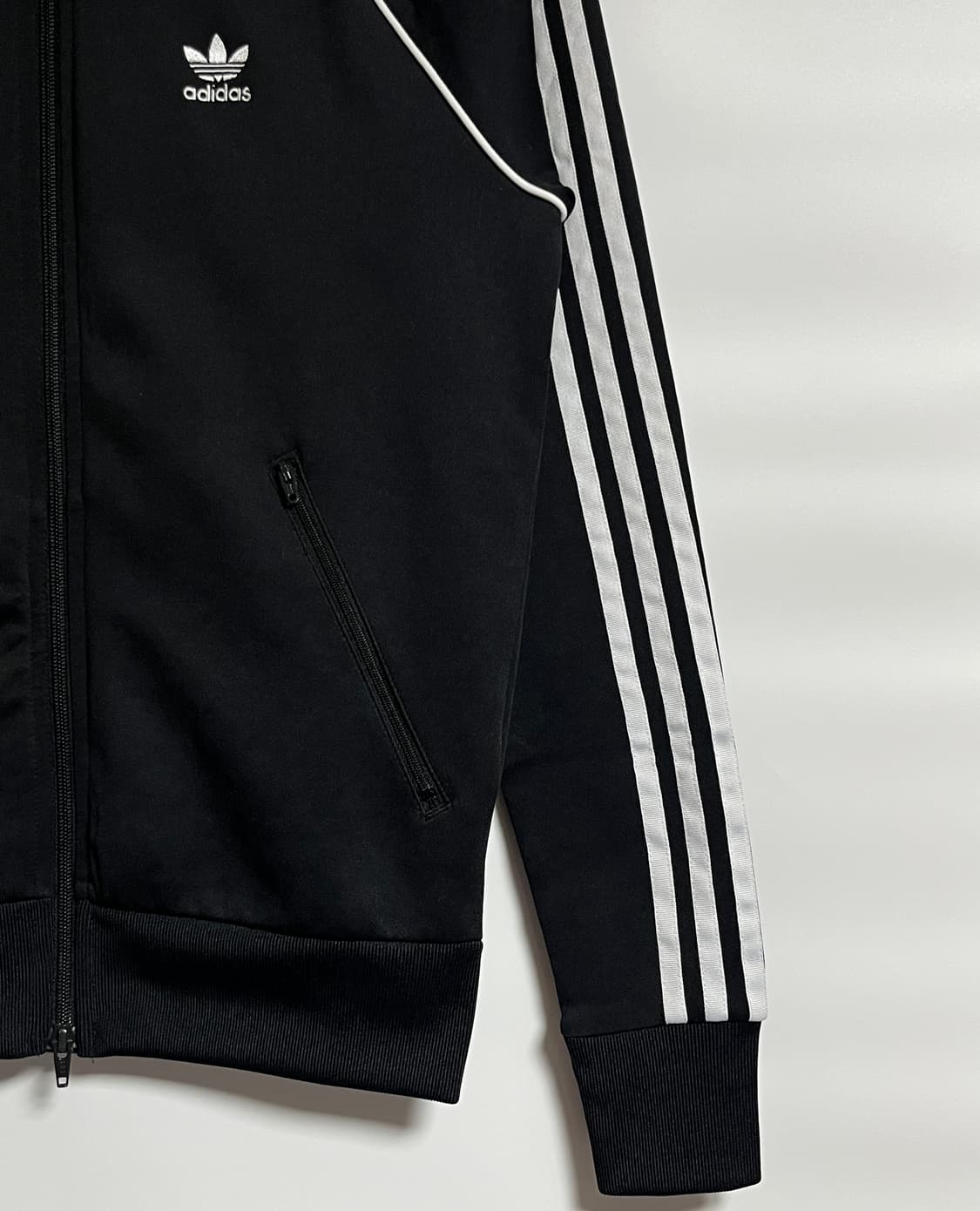 아디다스 슈퍼스타 크롭 져지 트랙탑 파이어버드 XS 상품이미지2