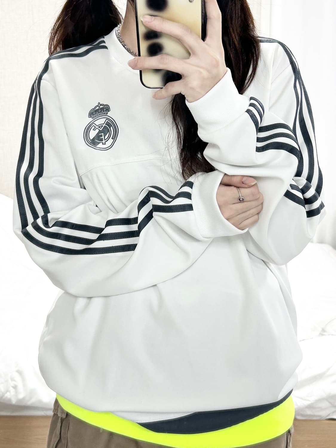 아디다스 레알마드리드 화이트 롱슬리브 상품이미지1