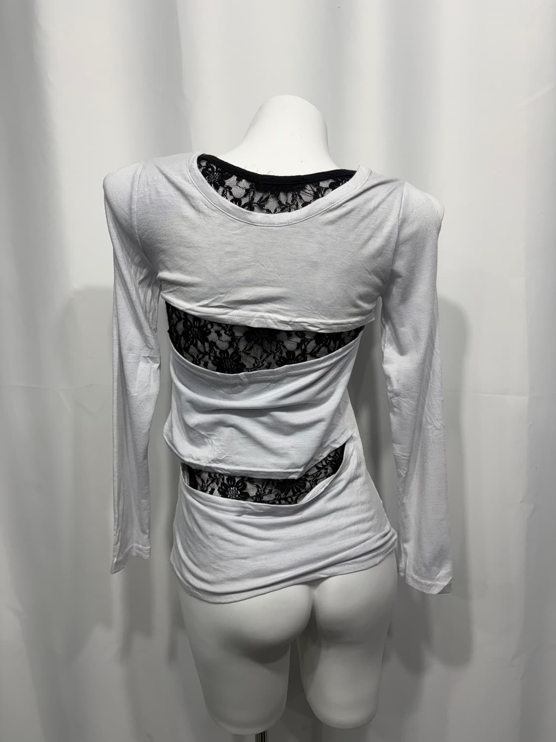 🎸화이트 백 디테일 롱슬리브🎸 상품이미지7