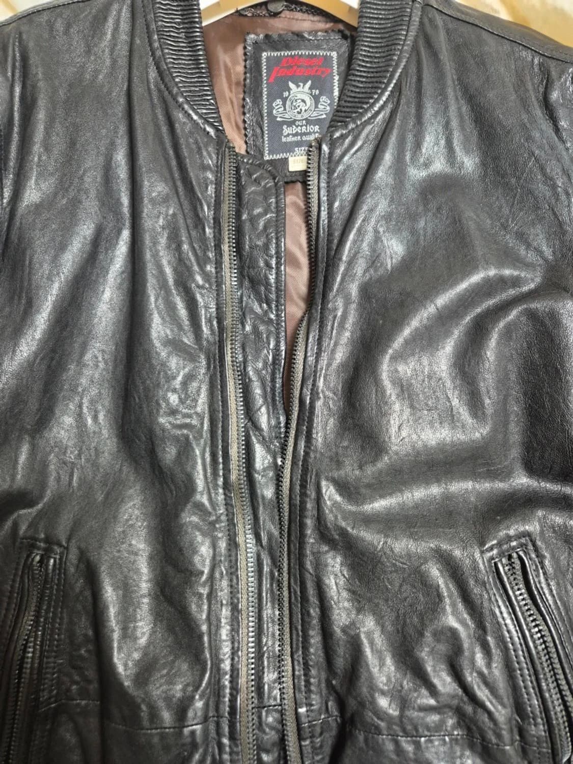 [M] Diesel L-AJUGA 레더 봄버 자켓 상품이미지1