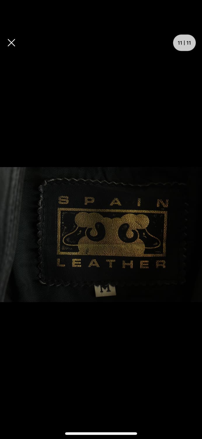 빈티지 레더 봄버 자켓 상품이미지7