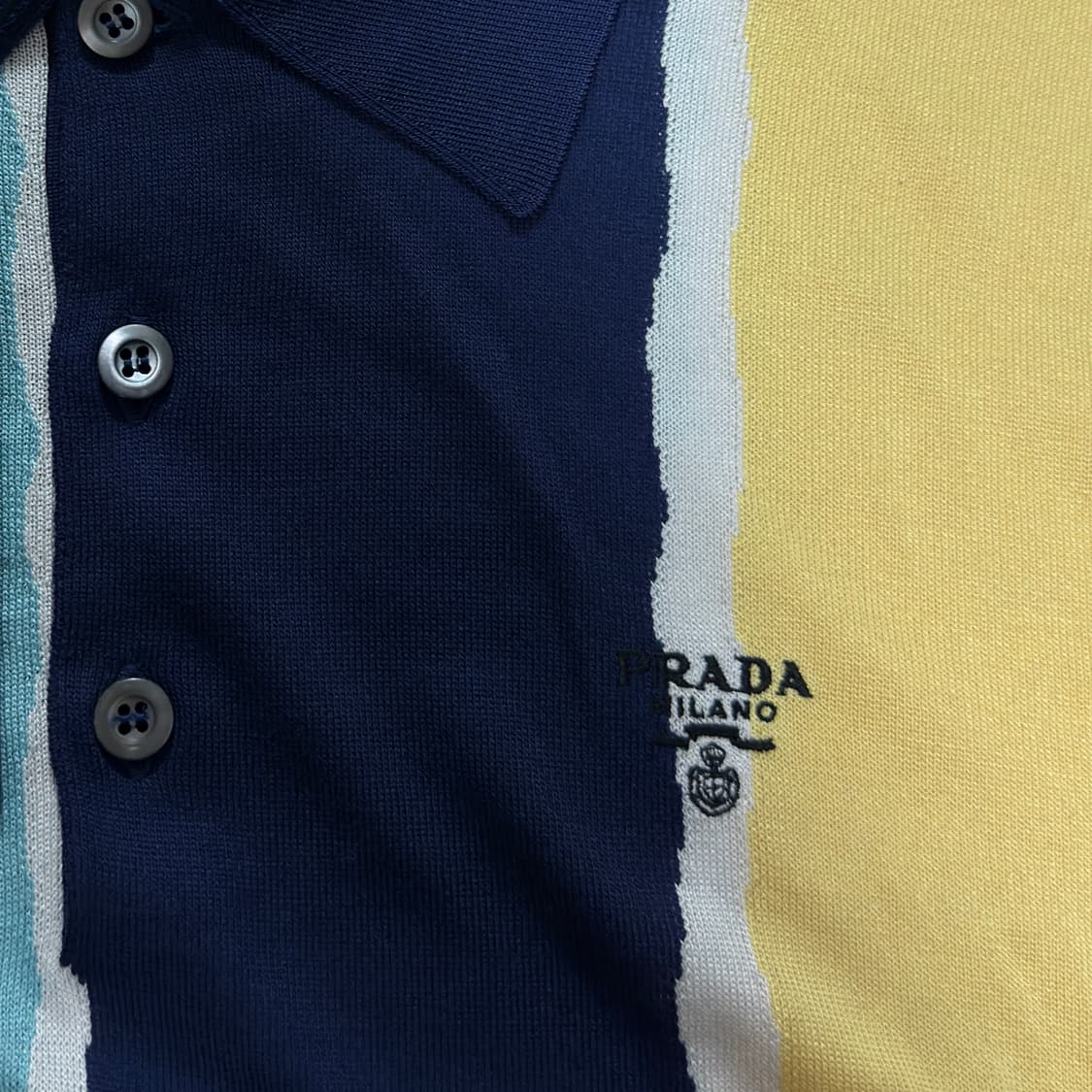 PRADA 프라다 실크 피케(폴로) 반팔 셔츠 상품이미지6