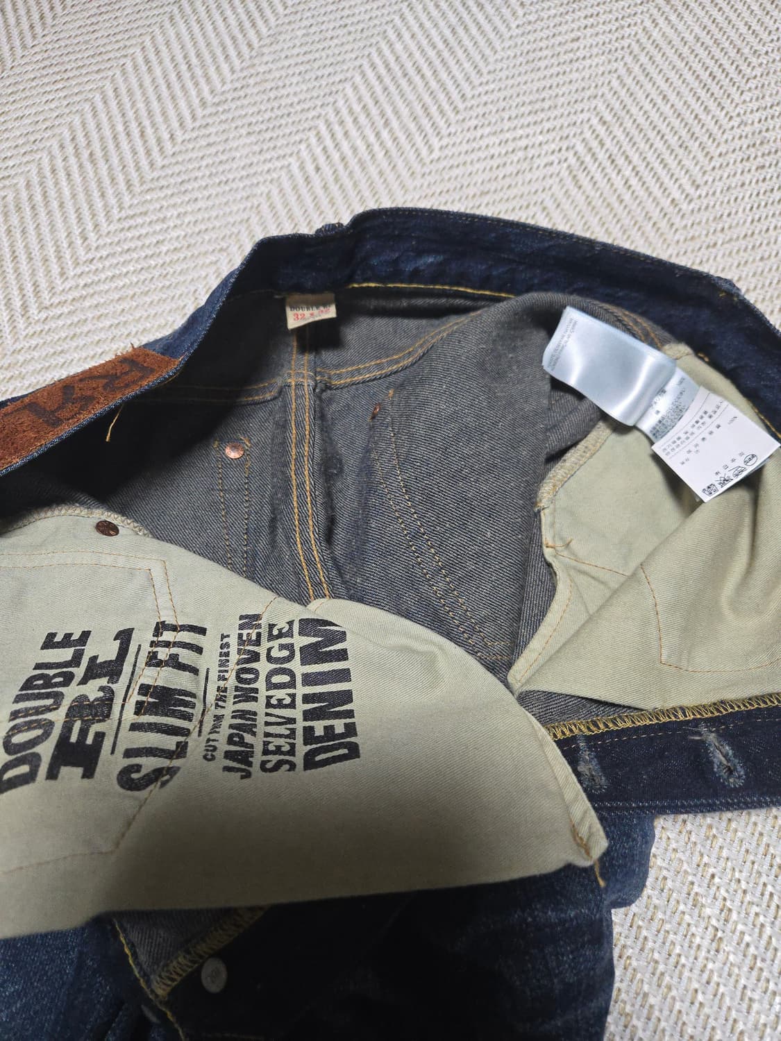 (매장판) 더블알엘 슬림핏 리지 크레스트 셀비지진 32×32 상품이미지6