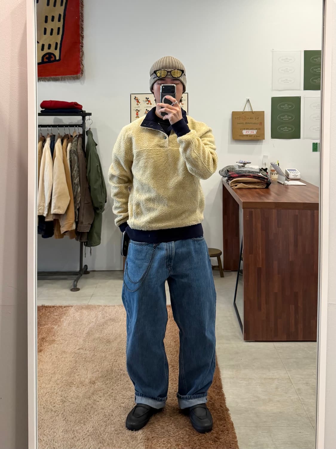 J.Crew 제이크루 하프넥 플리스 스냅티 상품이미지2