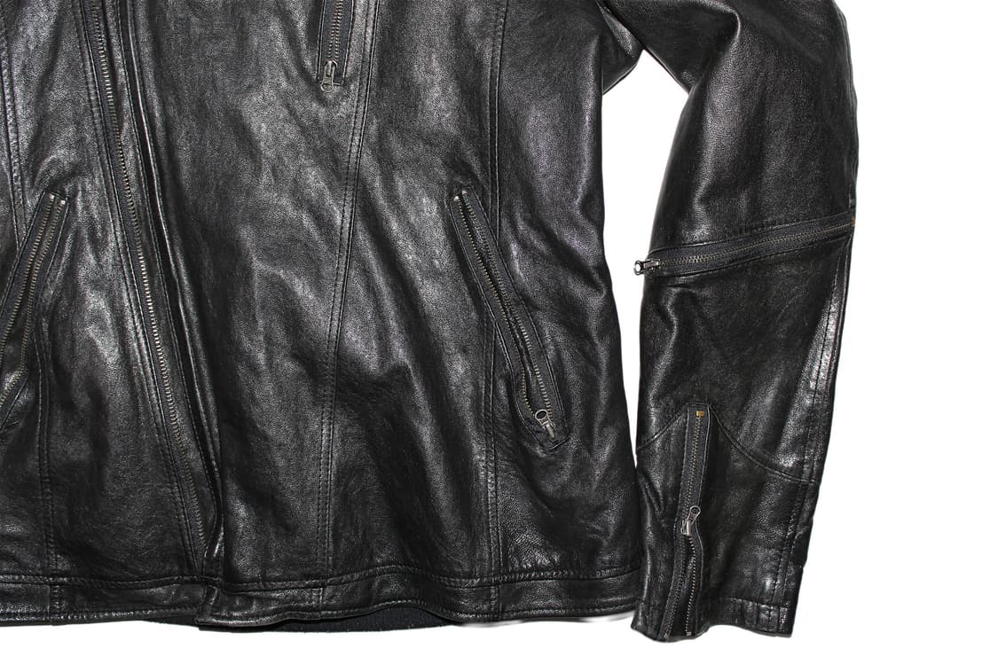 00s JAPAN Assassin Hooded Leather Jacket 상품이미지3
