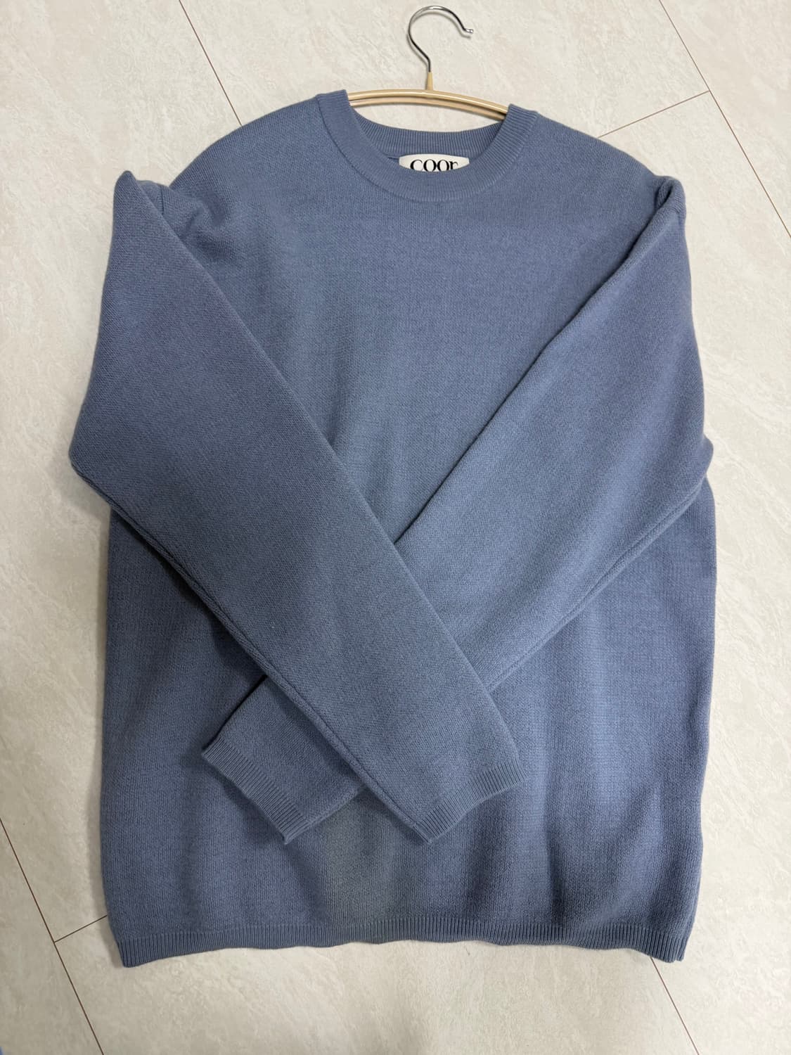 쿠어 탑필 울 라운드 니트 M 상품이미지1