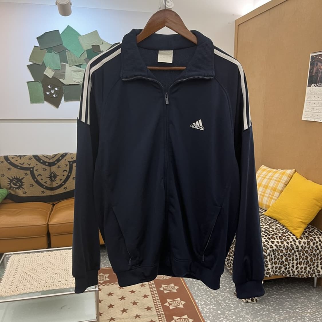 아디다스 올드스쿨 레트로 빈티지 져지 집업 L C10155 상품이미지3