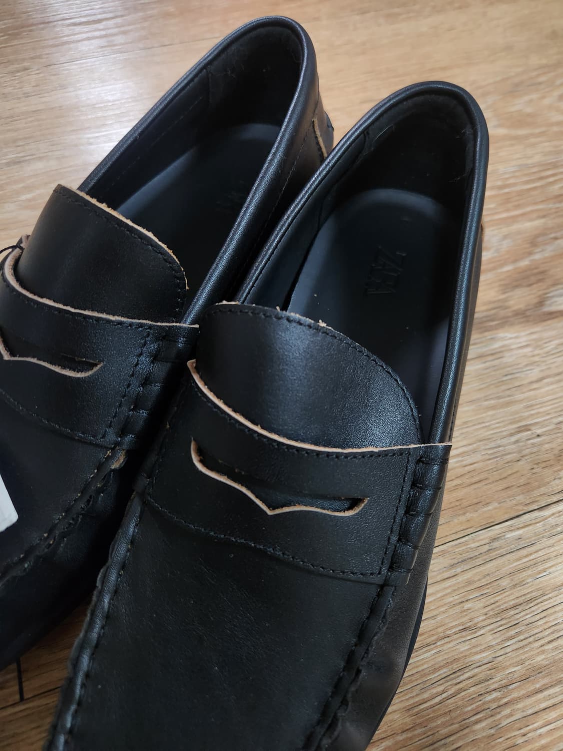 자라 소가죽 빈티지 로퍼 (42) 상품이미지3