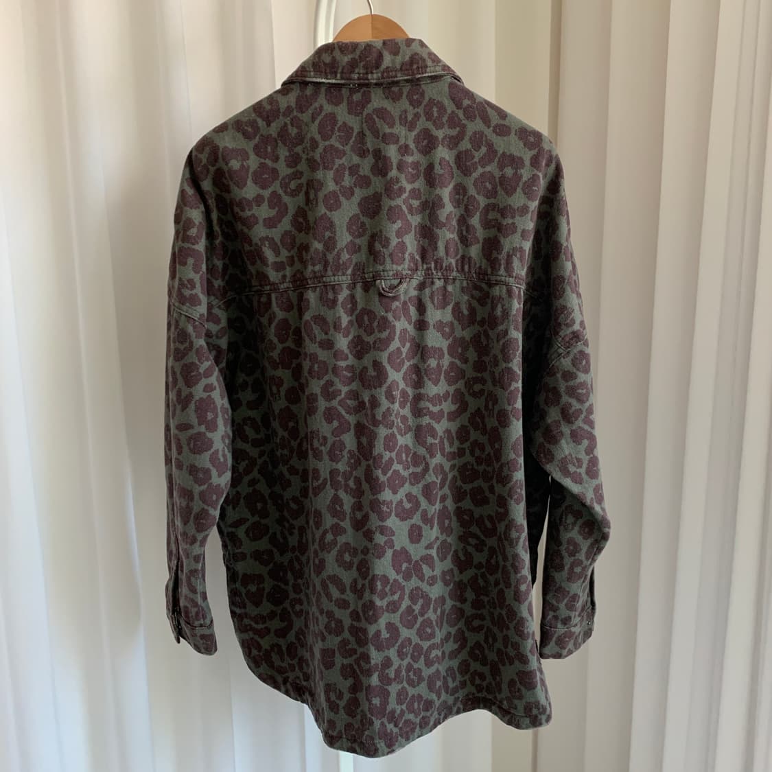 자라 ZARA 레오파드 루즈핏 셔츠 상품이미지4