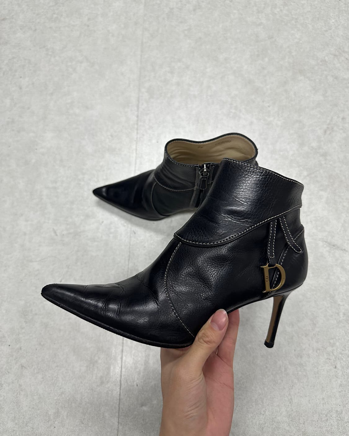 rare*크리스찬 디올 존 갈리아노 D 로고 힐 상품이미지2