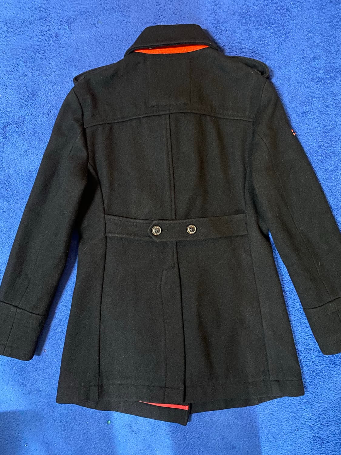 Superdry 슈퍼드라이 리미티드 일본 빈티지 블랙 피코트 M 상품이미지7