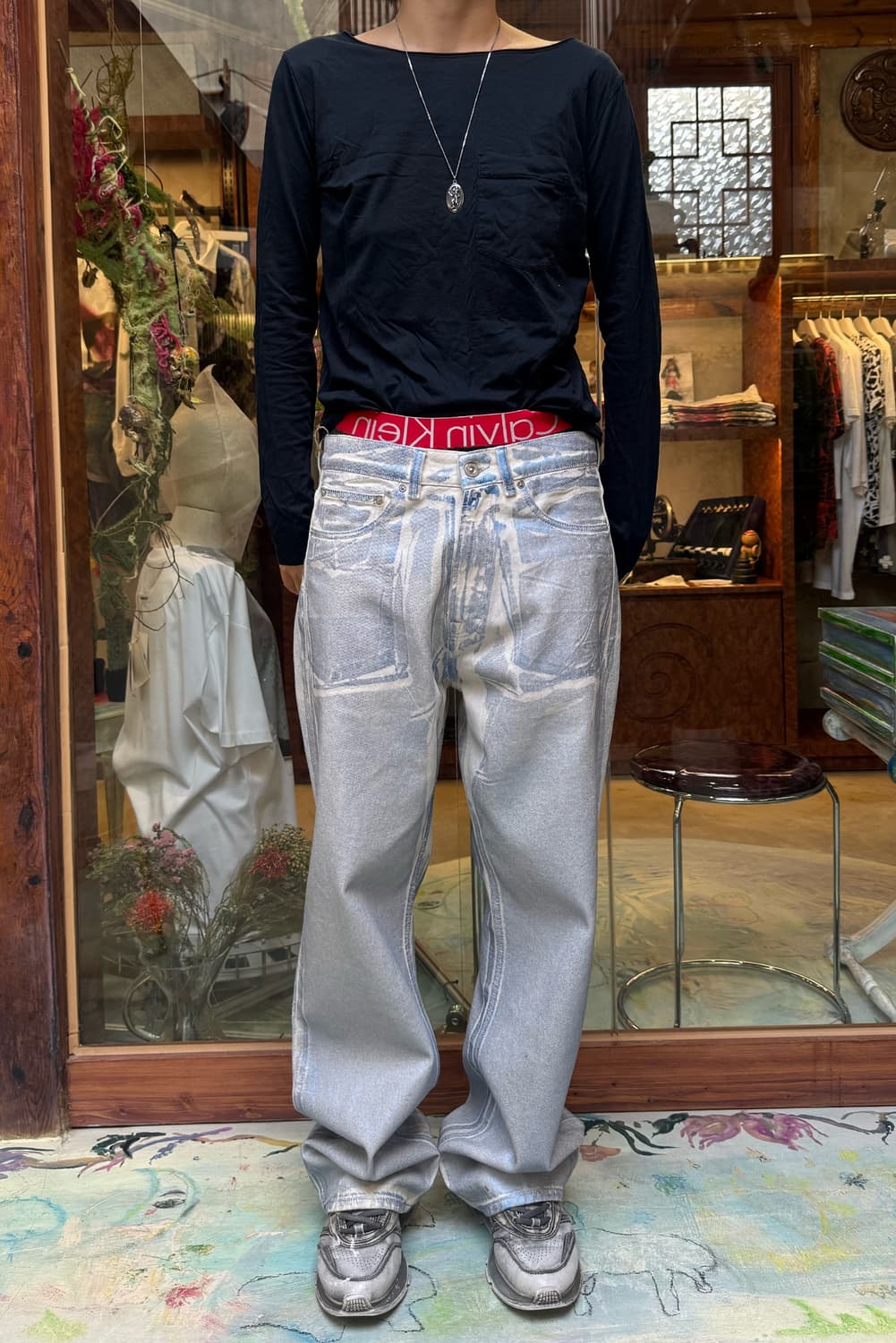OUR REGACY BLUE FOIL DENIM 상품이미지4