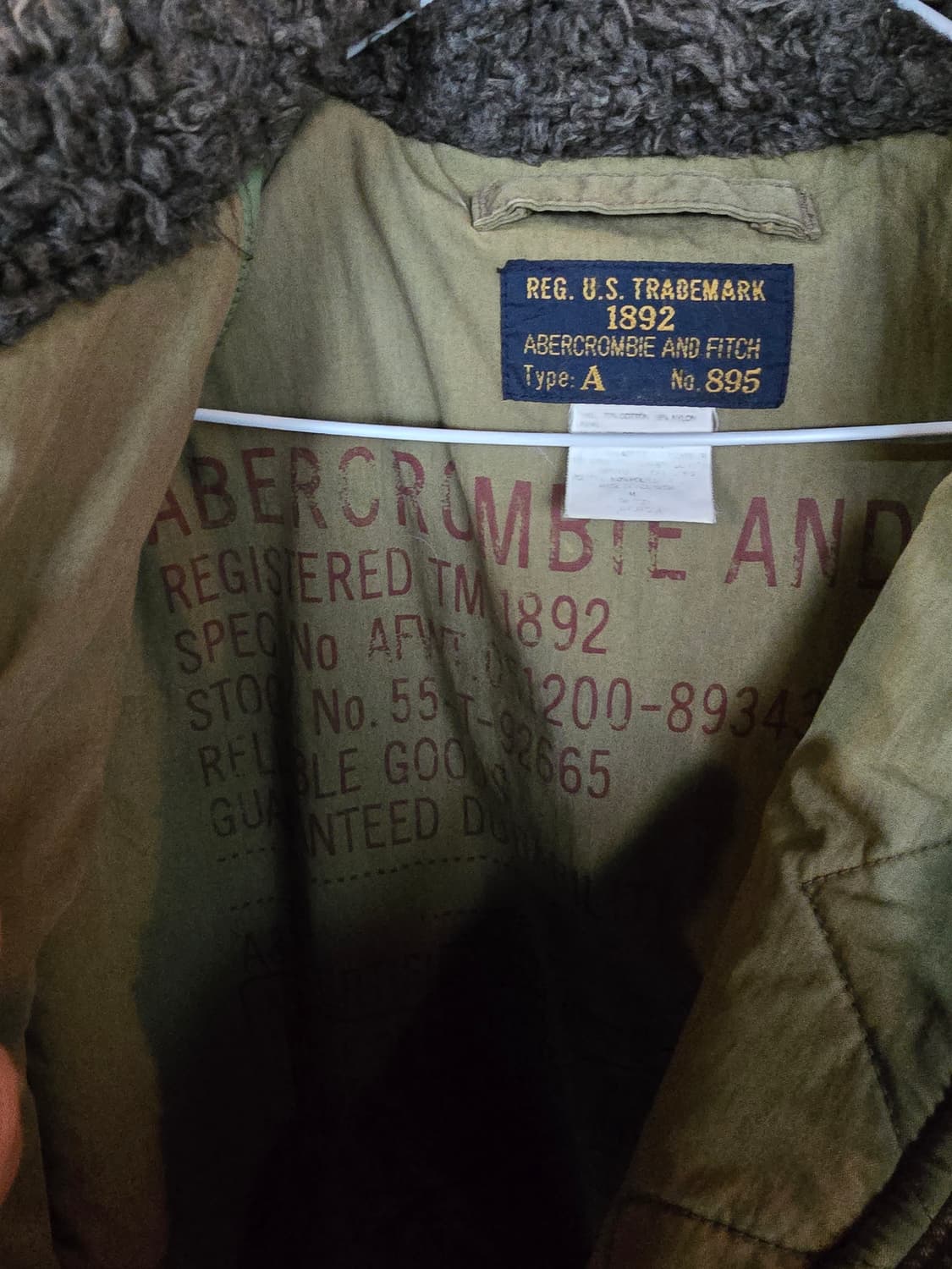 아베크롬비앤피치 빈티지 N3B야상 점퍼 상품이미지5