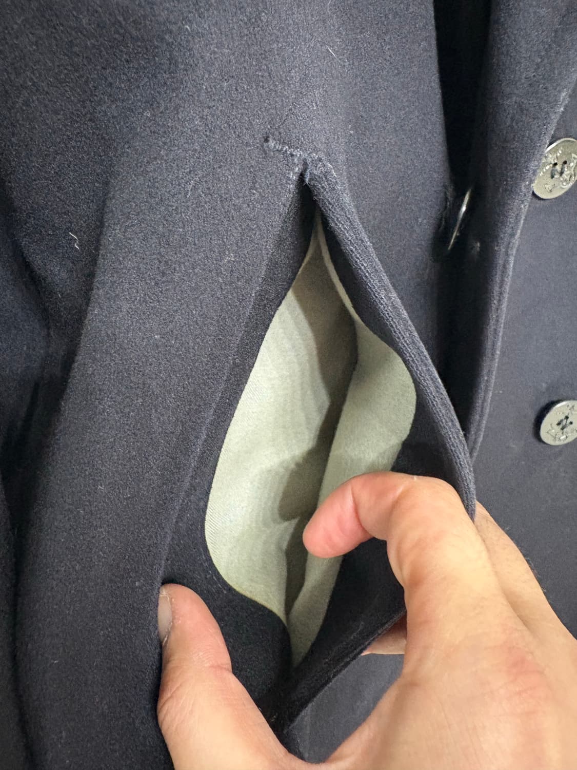 60's USN Kersey Wool 8button Pea Coat 상품이미지3