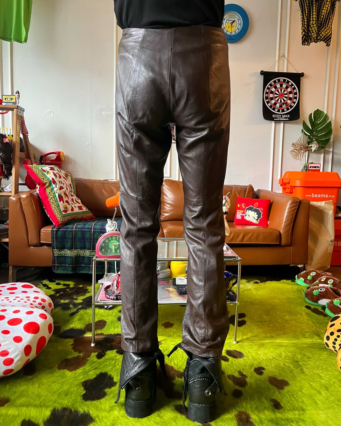 BCBG Maxazria Lambskin Leather Trouser 상품이미지2