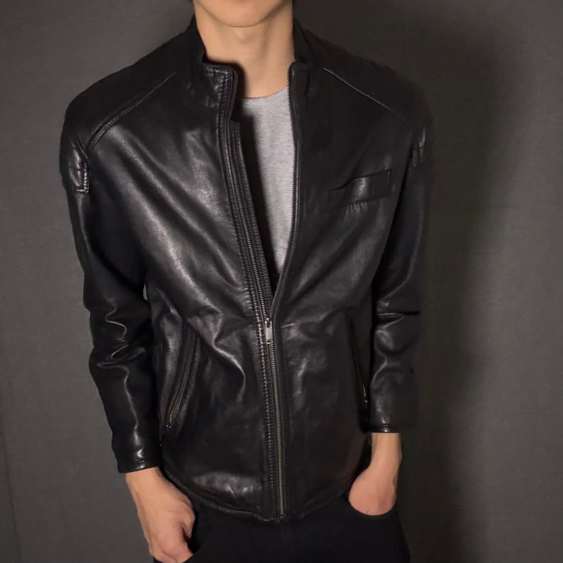 vintage rider leather jacket 상품이미지1