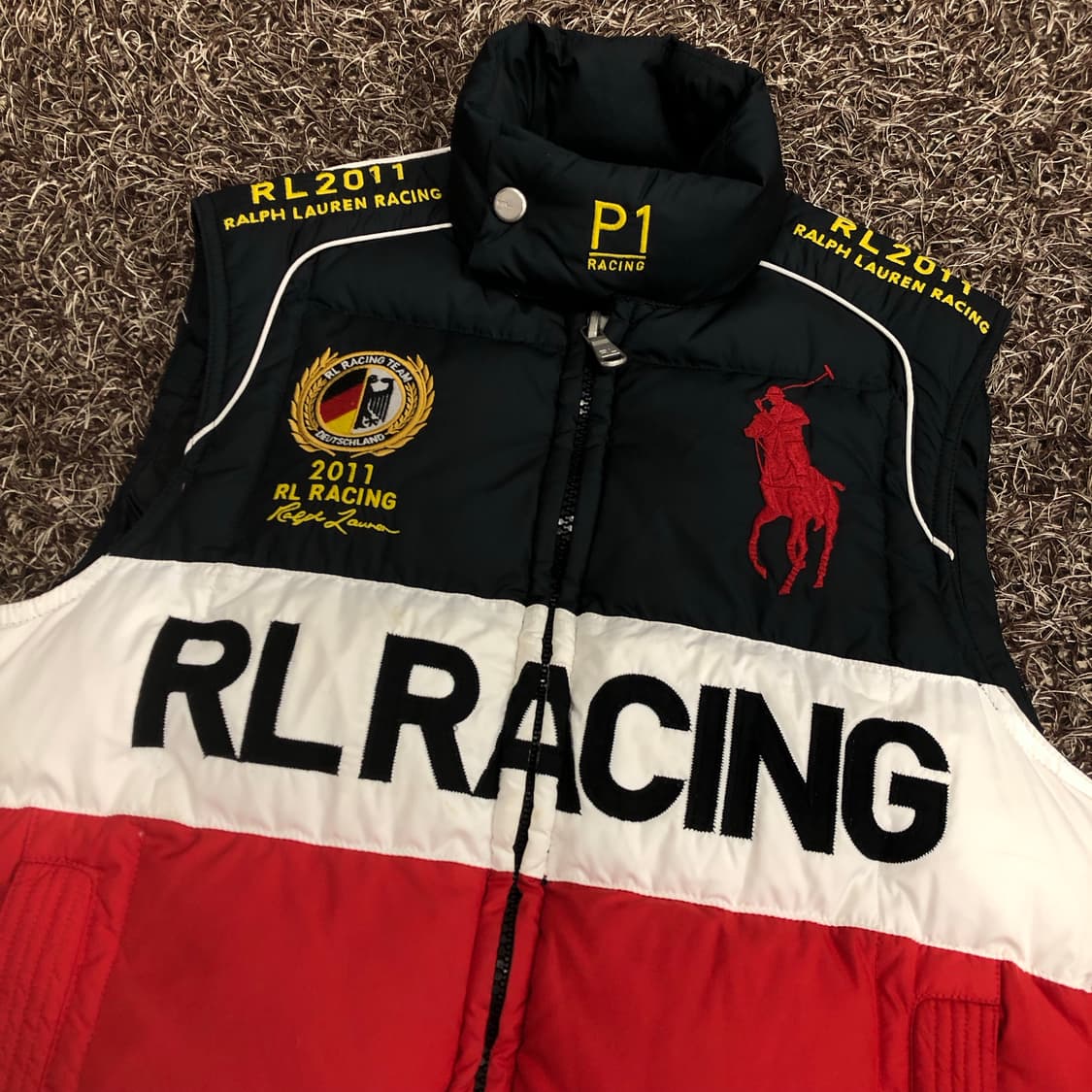 폴로 랄프로렌 빅포니 독일 레이싱 투웨이 다운 패딩 조끼 베스트 상품이미지2