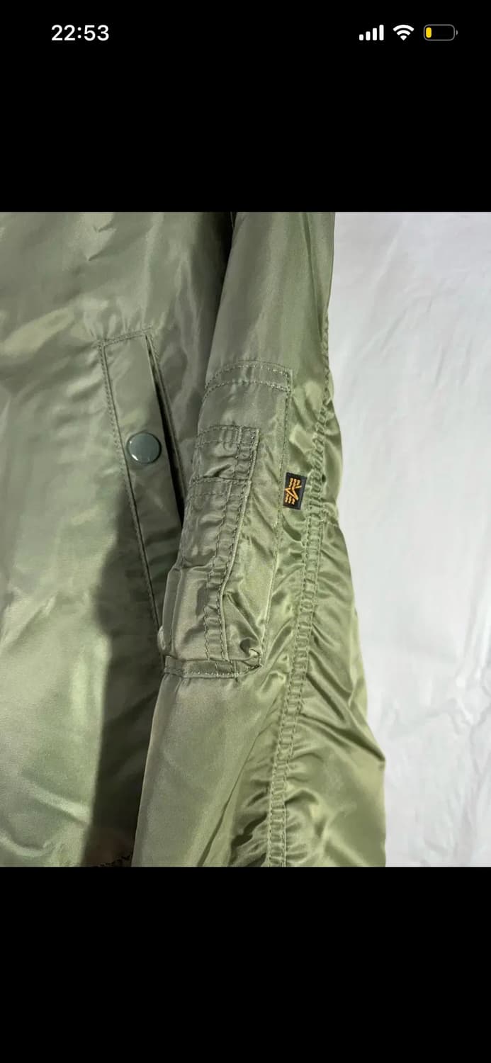 알파인더스트리 카키 야상 패딩 자켓 s 상품이미지8