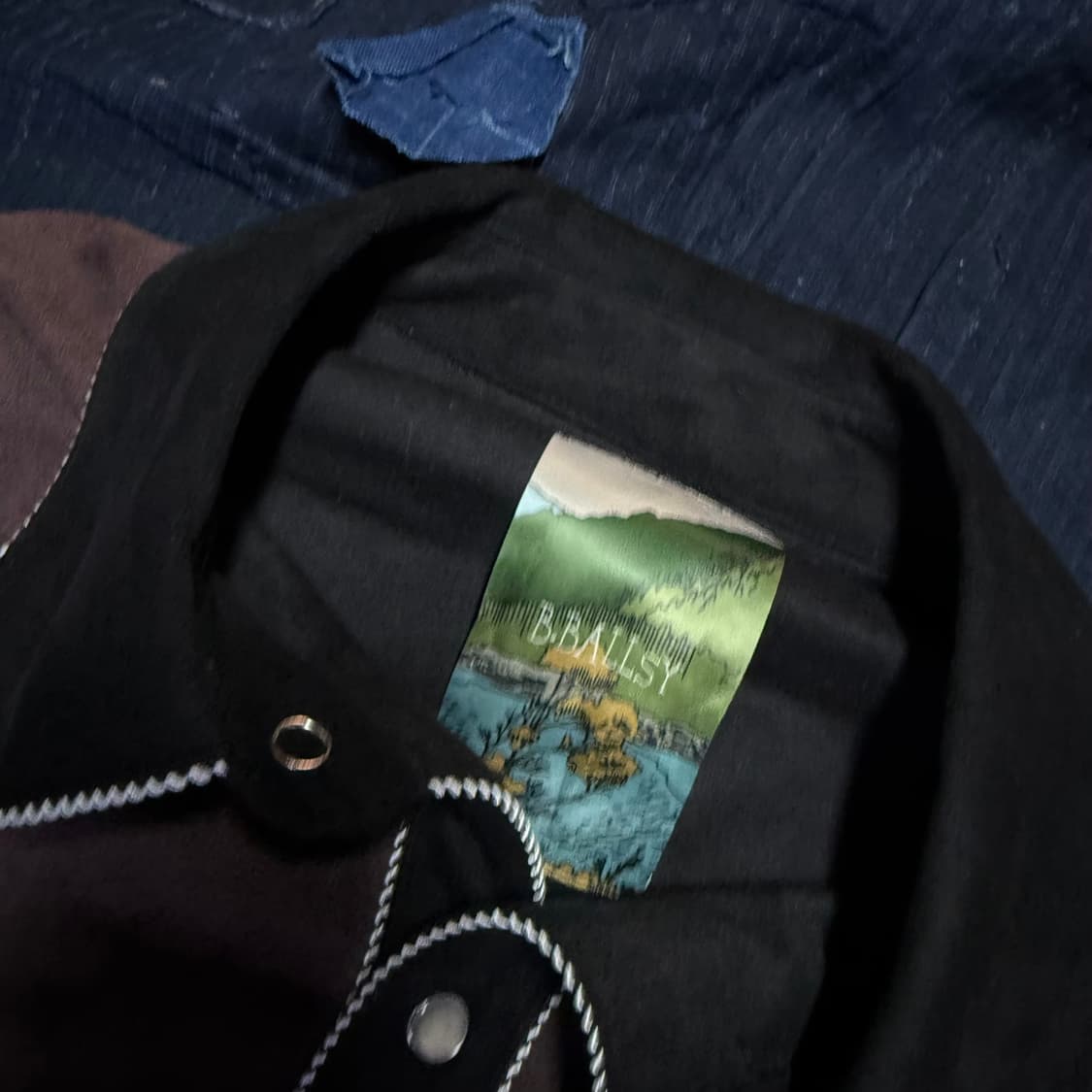 볼지 브라더스 웨스턴 피치 스킨 셔츠 자켓 M 상품이미지4