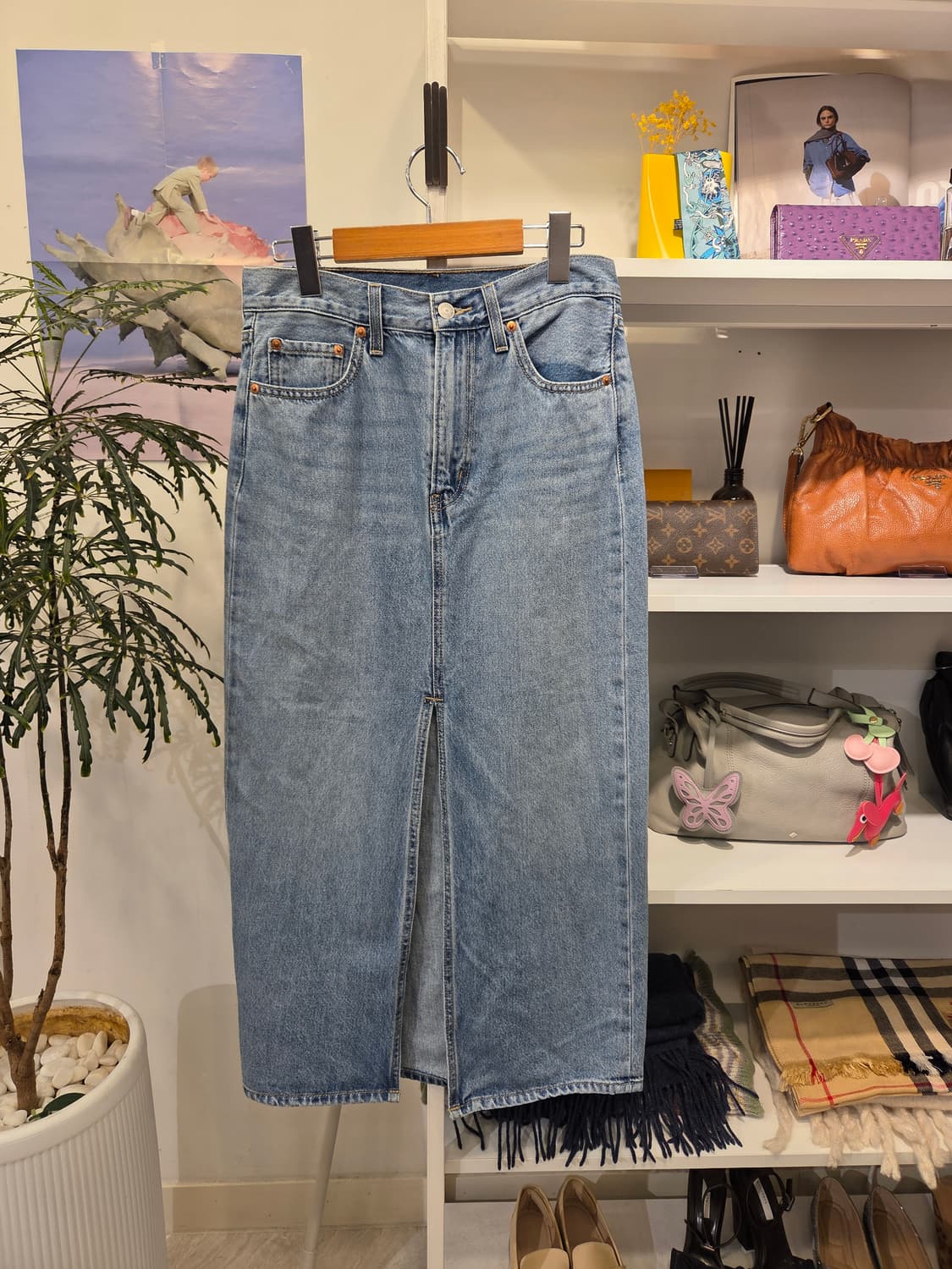 리바이스 데님 스커트 청 스커트 상품이미지1