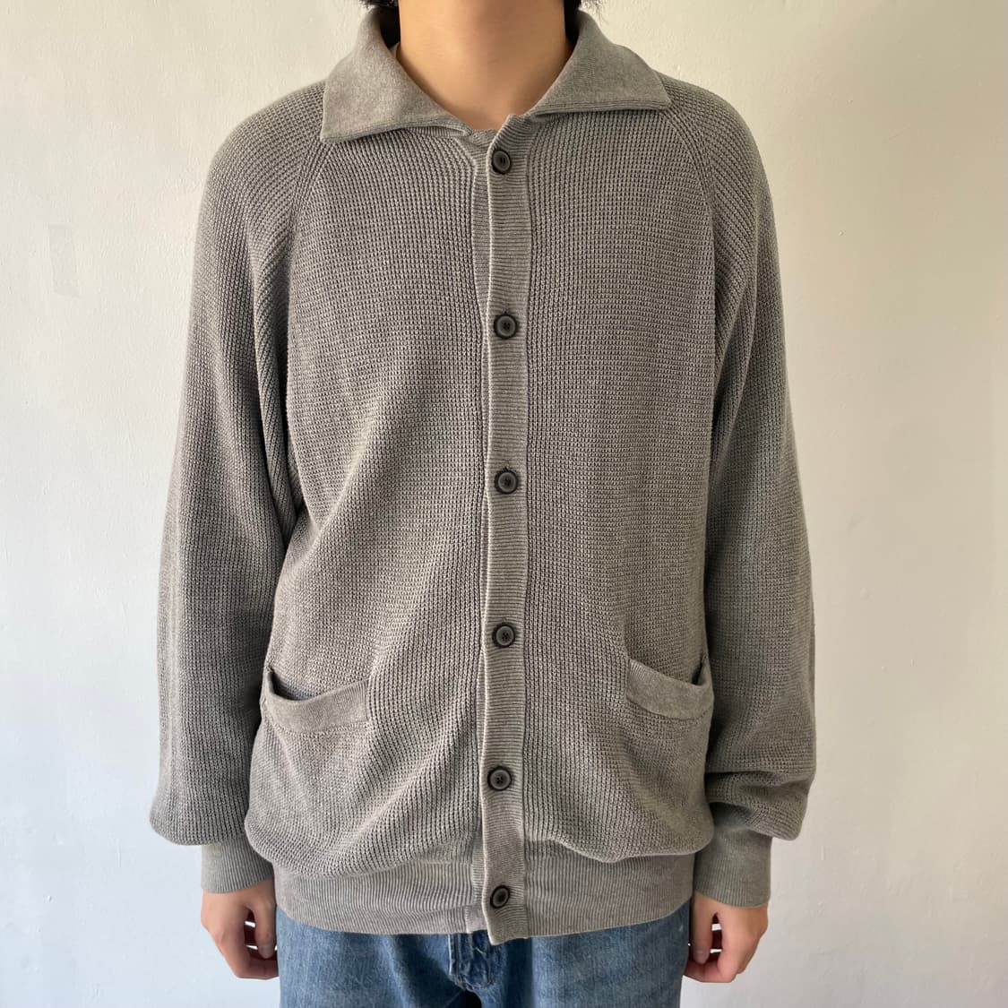 요코 사카모토23ss  와플 가디건 상품이미지1