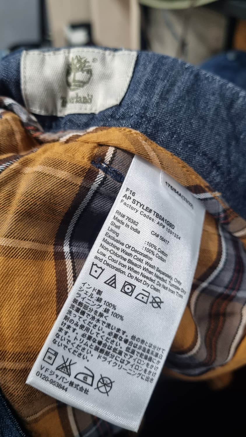 팀버(timberland) 안감체크 코튼팬츠 남성 33사이즈 상품이미지5