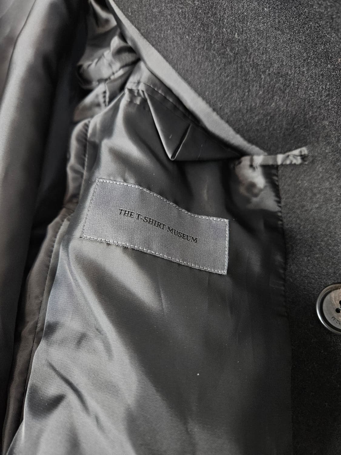 더티셔츠뮤지엄 캐시미어 트렌치코트 롱자켓 M 블랙 상품이미지6