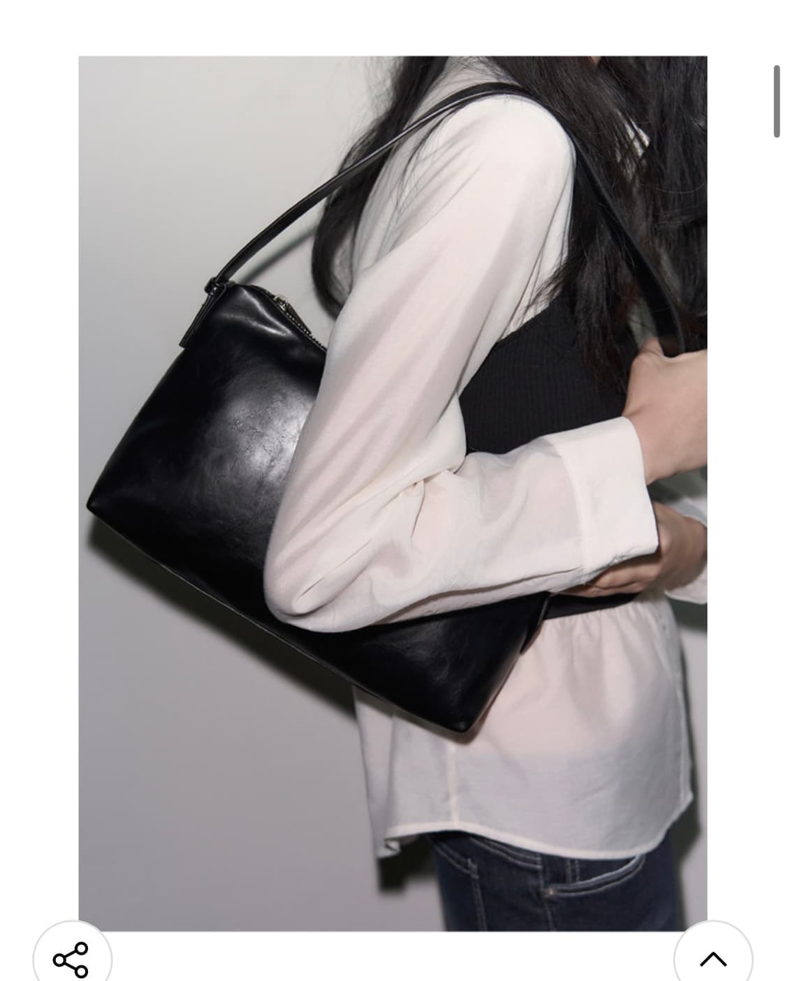 (새상품) 레더리 로엔 숄더백 [BLACK] 판매 상품이미지6