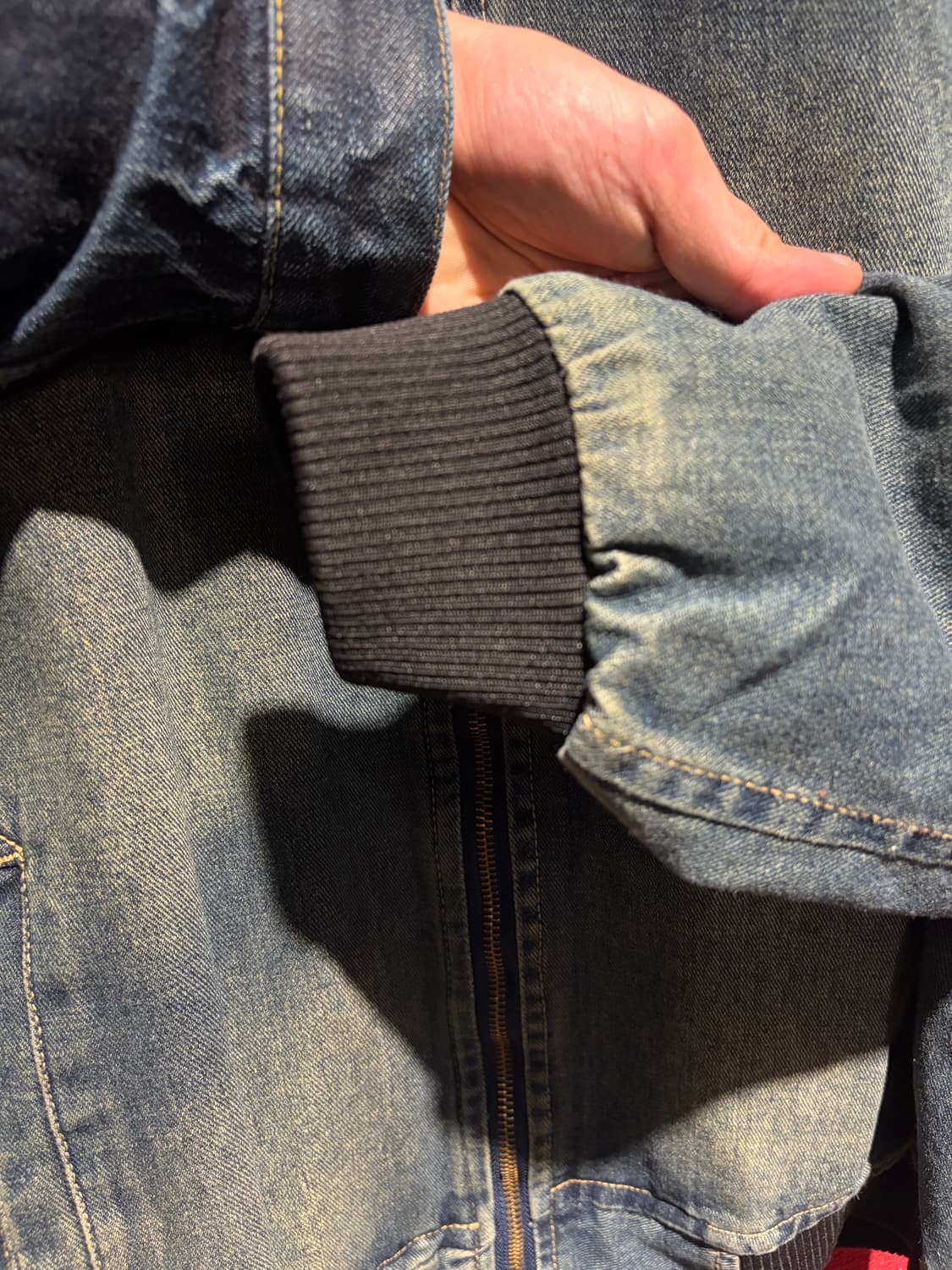 Vintage washed denim blouson / 데님 블루종점퍼 상품이미지5