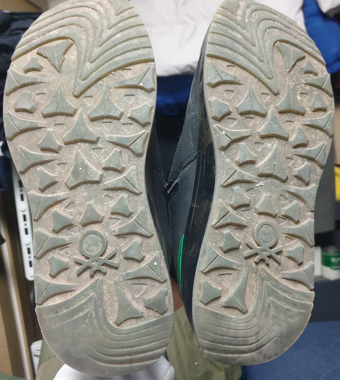 베네통 우먼 키높이 패딩 부츠 블랙&그린 (250) 상품이미지6