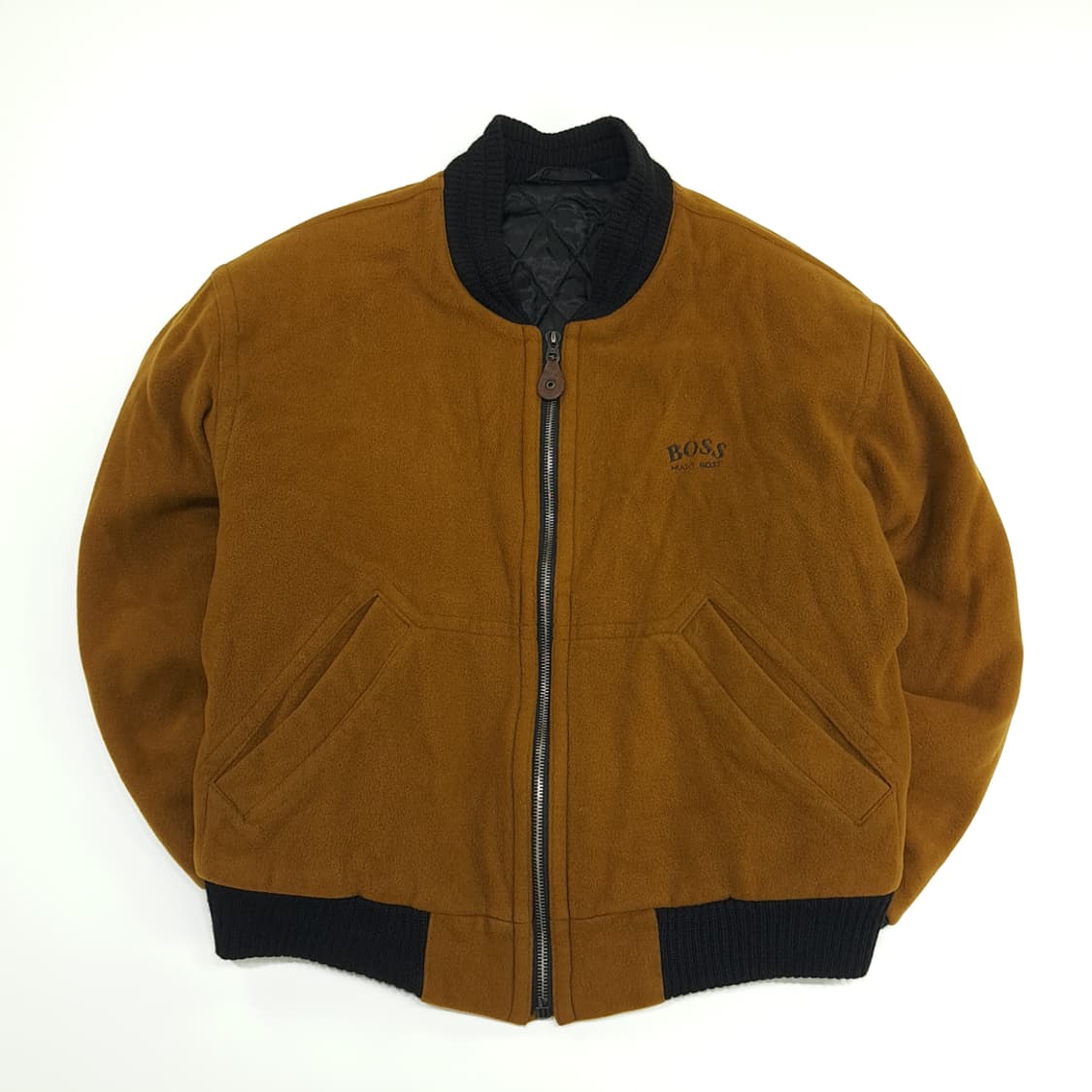 CN733 XL 휴고 보스 80s 울 캐시미어 봄버자켓 상품이미지1