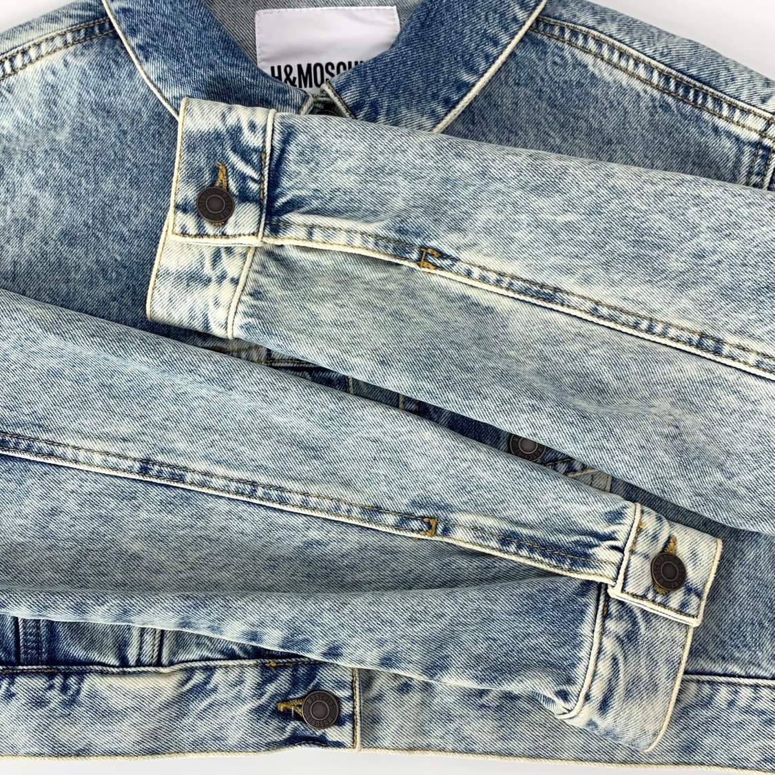 h&m x 모스키노 크롭 데님 자켓 상품이미지5