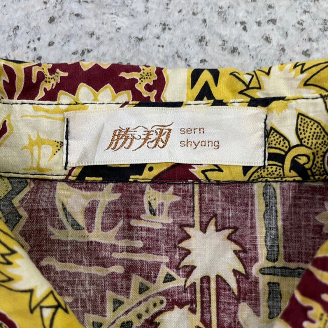 기하학 패턴 셔츠 (M) 상품이미지4