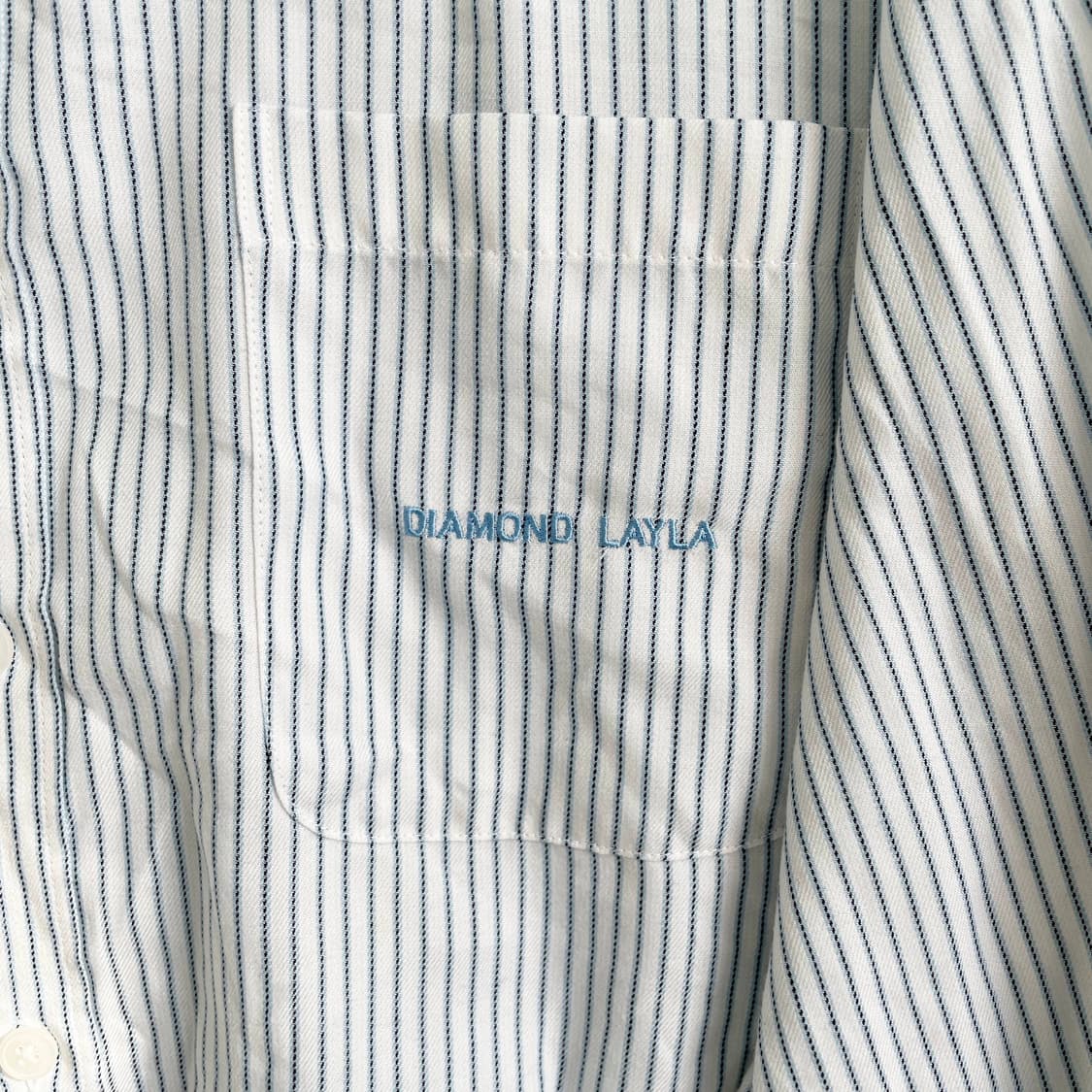B1 다이아몬드레이라 스트라이프 셔츠 100사이즈 상품이미지4