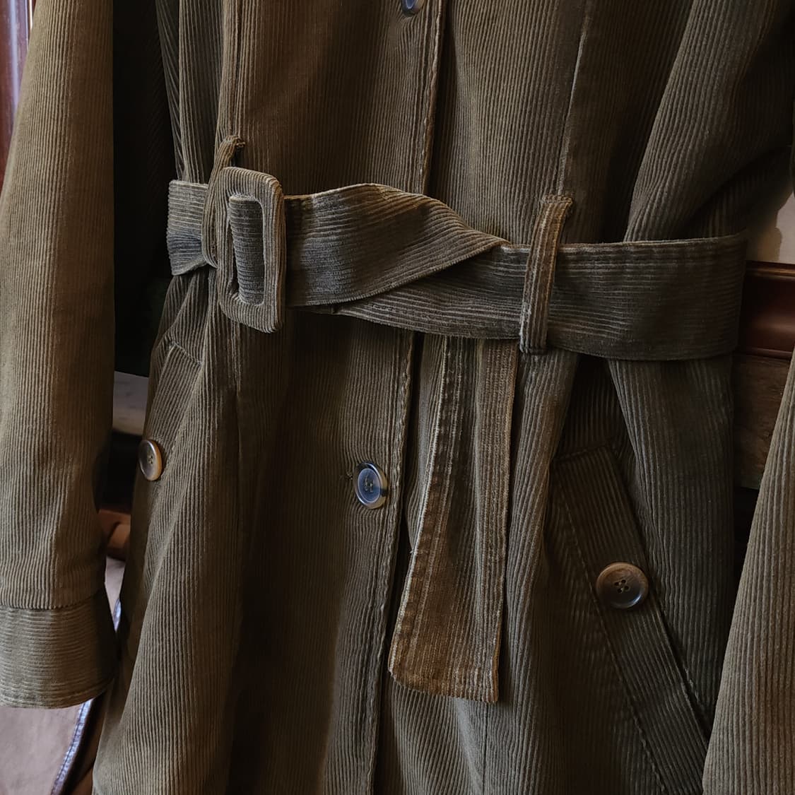 00년대 폴로 진스 여성용 벨티드 디테일 코듀로이 사파리 자켓 M 상품이미지7