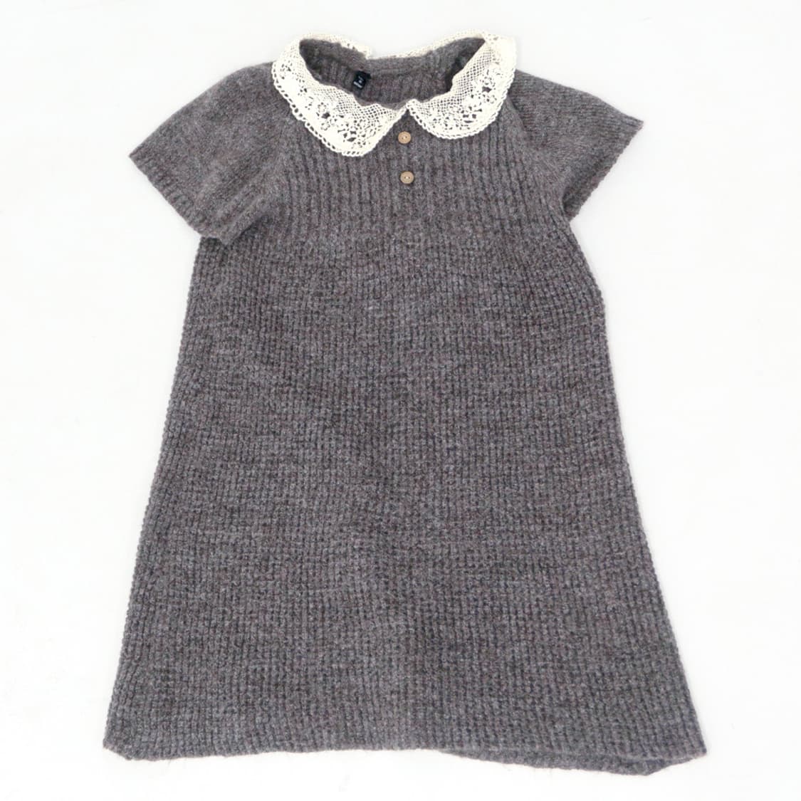 포근한 회색 니트 원피스 상품이미지5