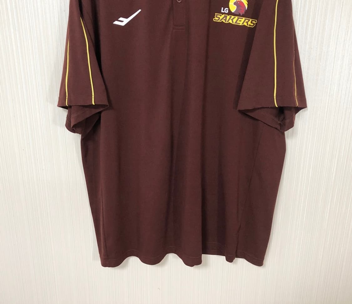 KBL 프로스펙스 창원LG세이커스 선수실착 폴로티셔츠 6XL(130) 상품이미지3