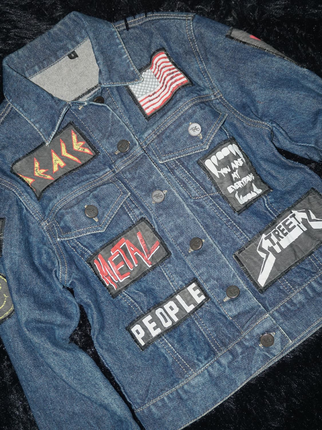 (the people vs) punk rock patch denim  상품이미지2